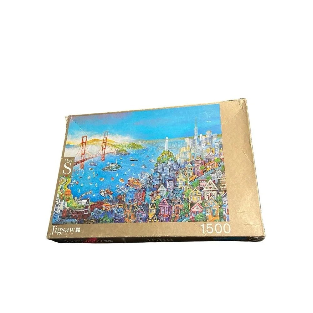 WHSmith San Francisco Hugh Gilmour 1500 Piece Jigsaw Puzzle Complete